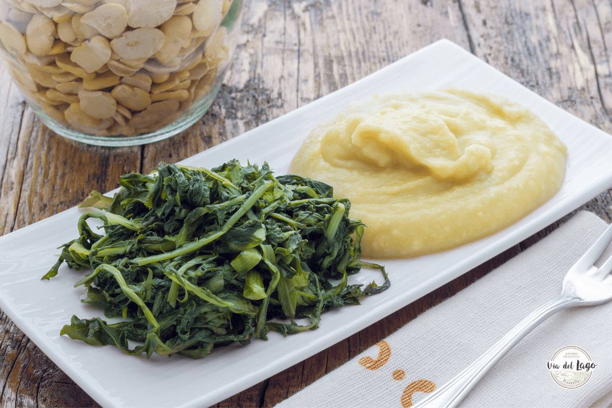 fave e cicorie con olio extravergine pugliese